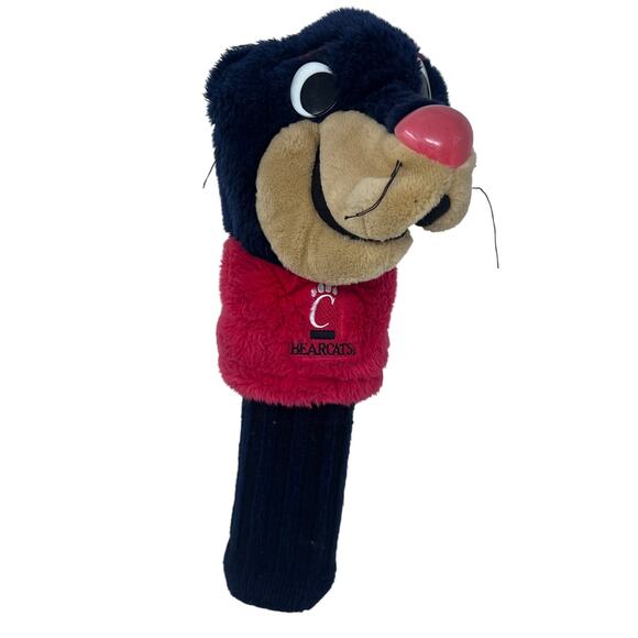 Cincinnati Bearcats Mascot Golf Driver Head Cover Plush Red Black - Picture 1 of 7